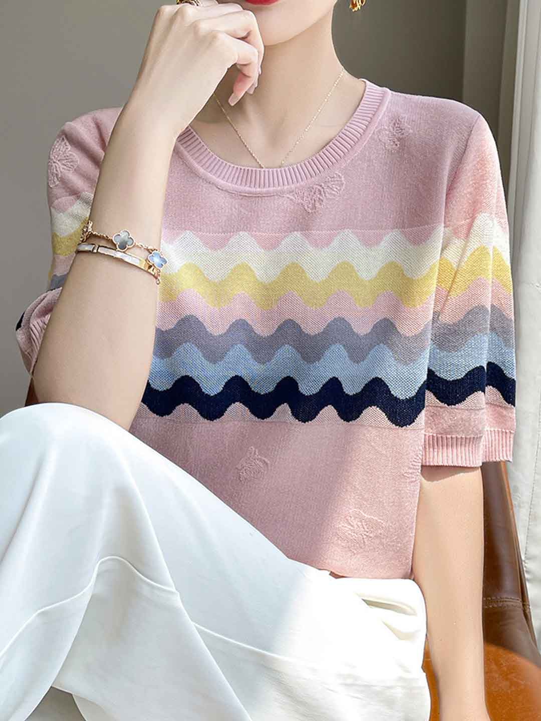 Keelie Ribbed S/S Top main image 1