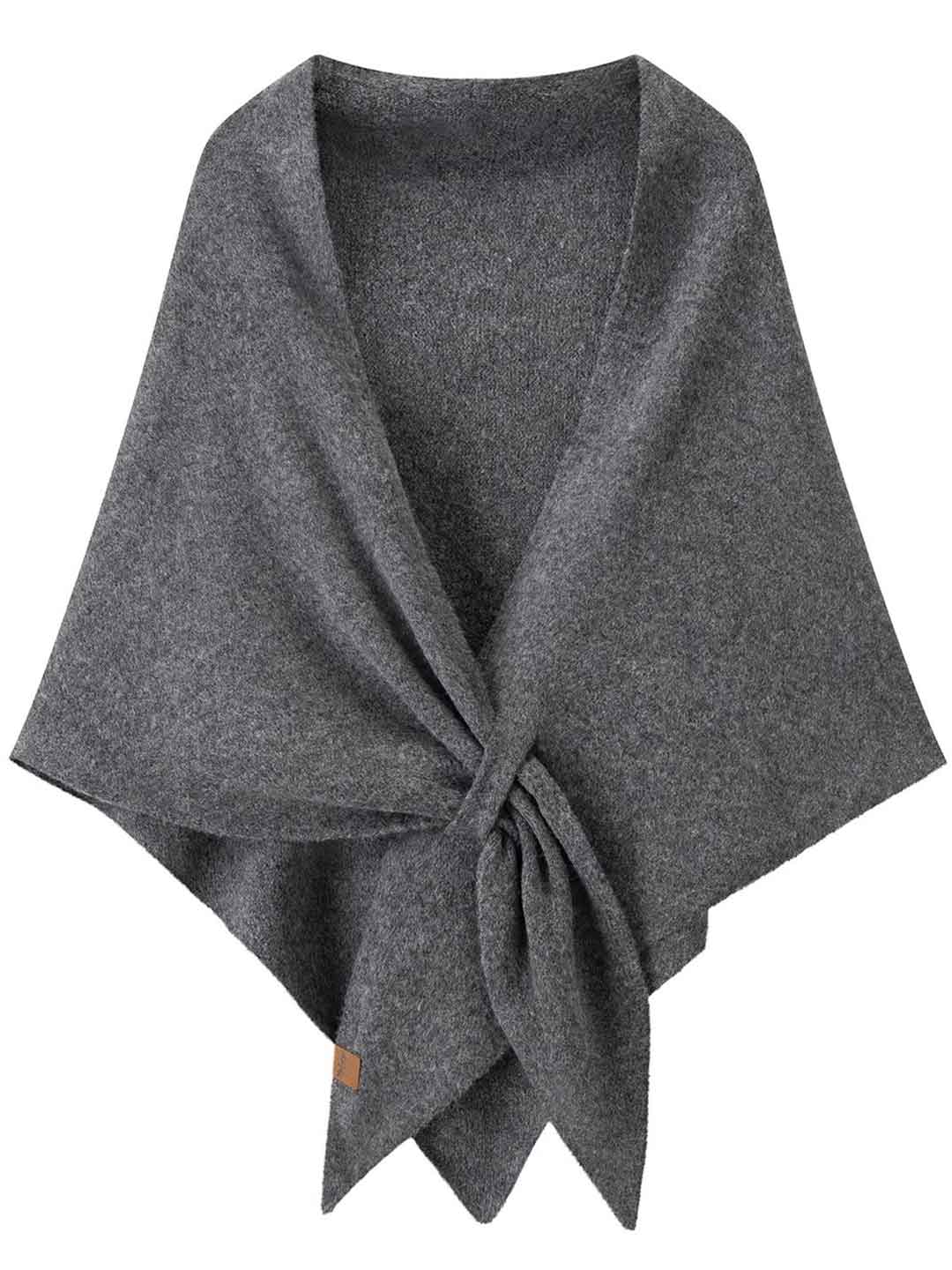 Zoey Classic Solid Color Knitted Shawl