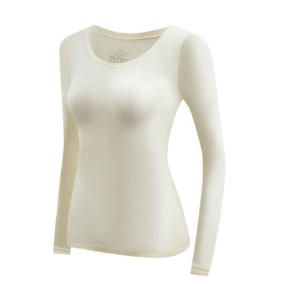 2pcs Women'S Crew Neck Ultra-Thin Underwear Set