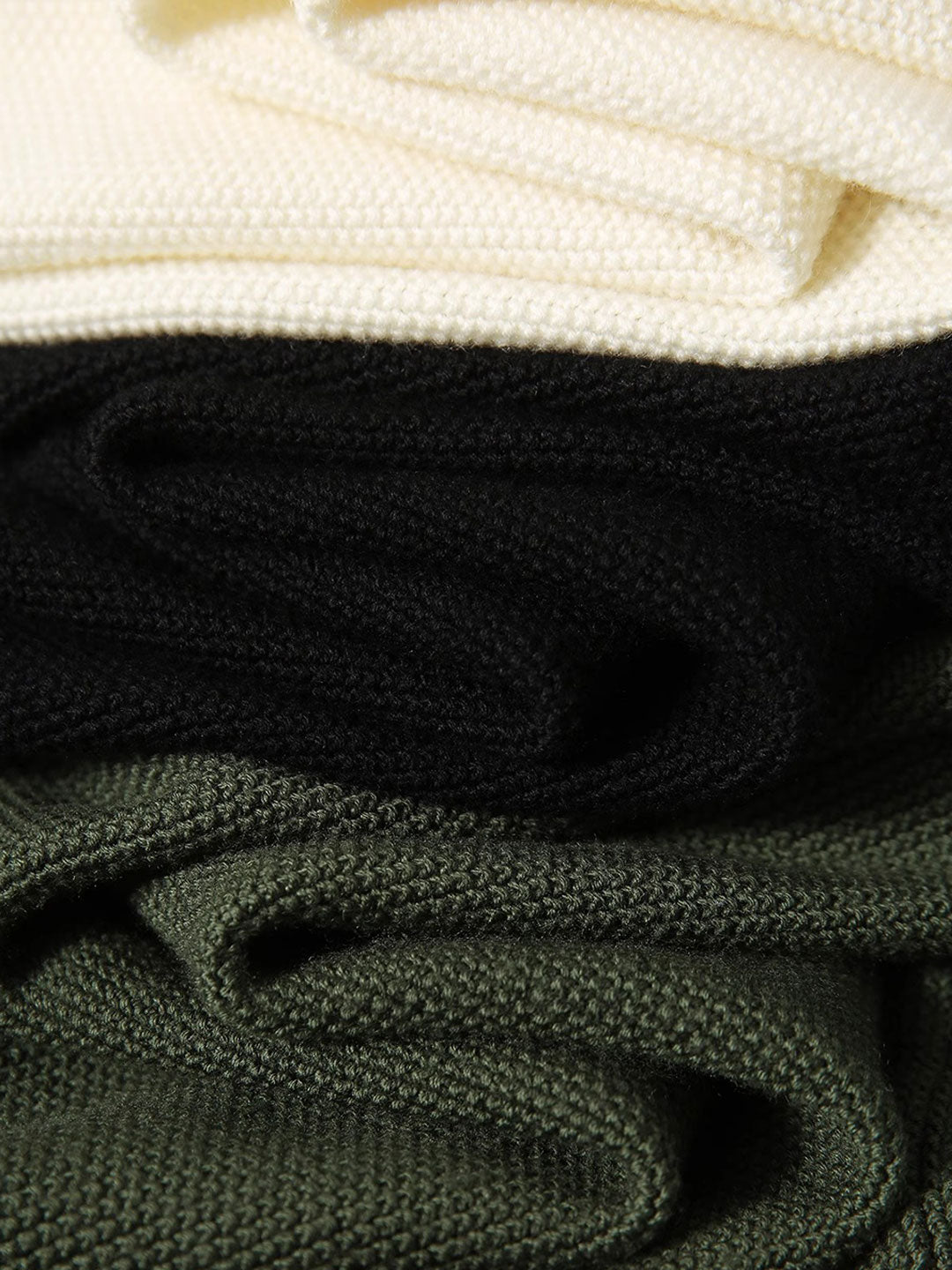 Emily Loose Zipper Solid Color Knitted Cardigan