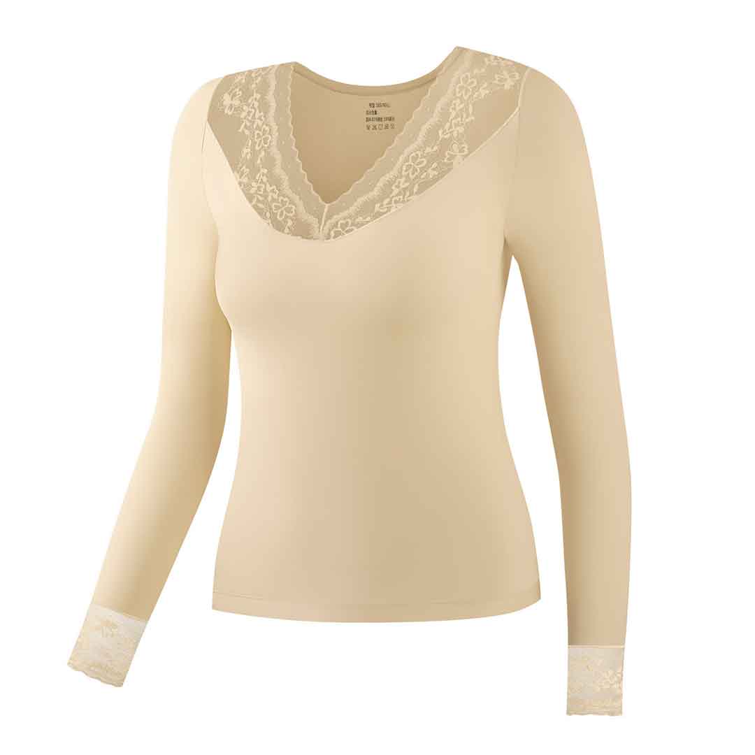 2pcs Women'S Lace V-Neck Tight Underwear Set