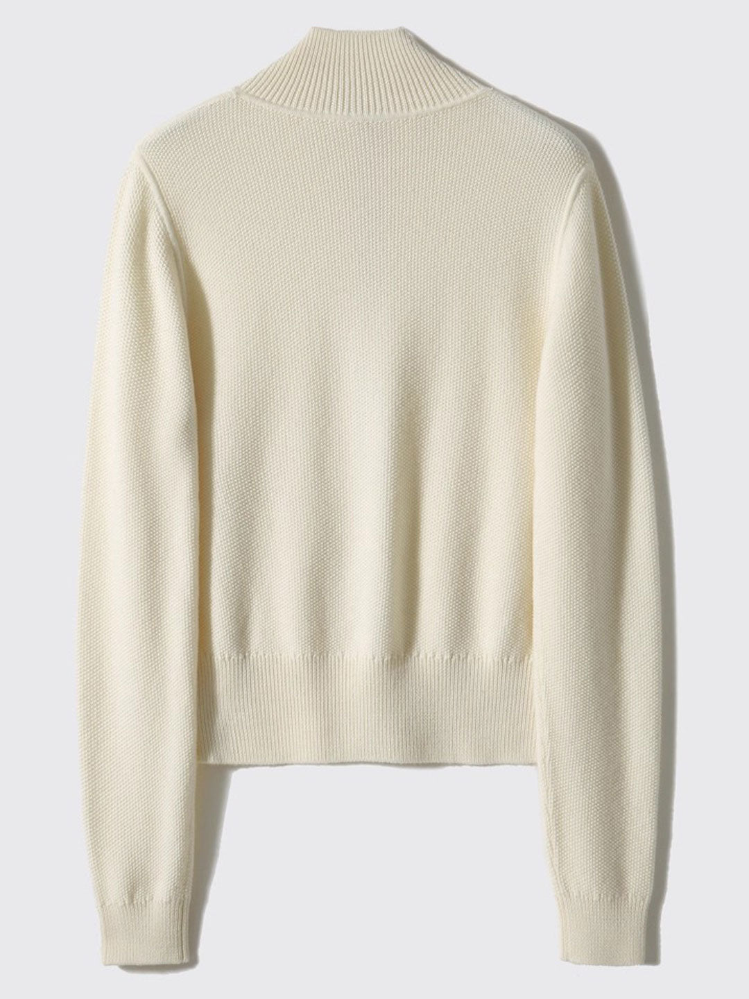 Emily Loose Zipper Solid Color Knitted Cardigan