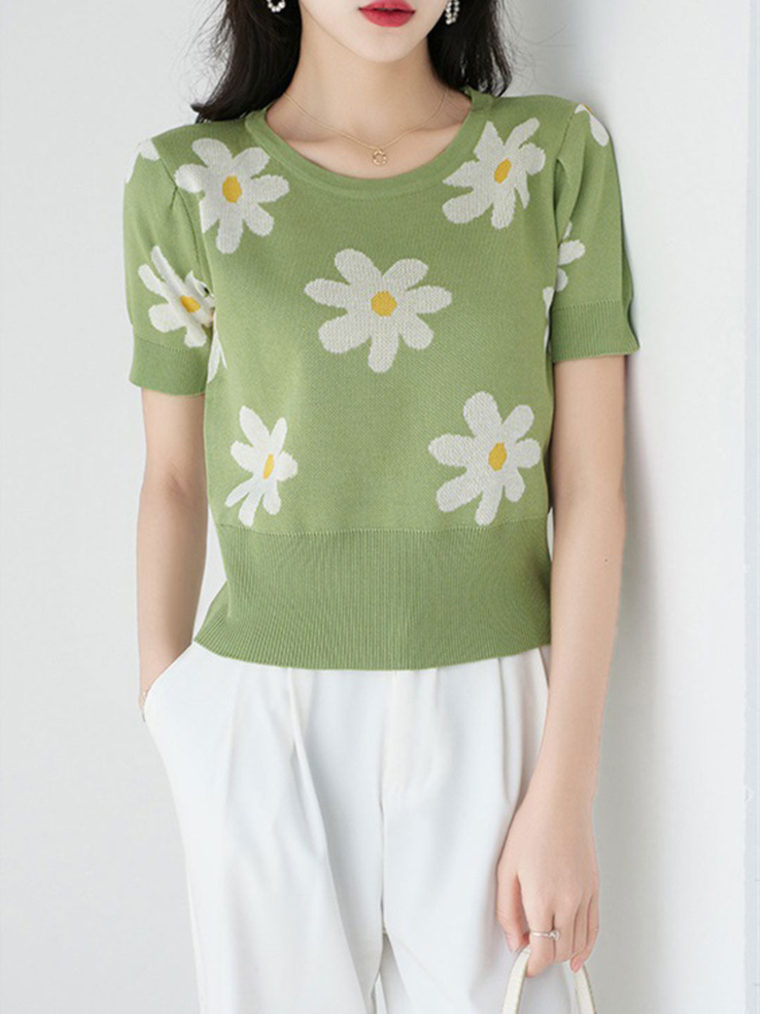 Peyton Elegant Stitched Jacquard Sweater