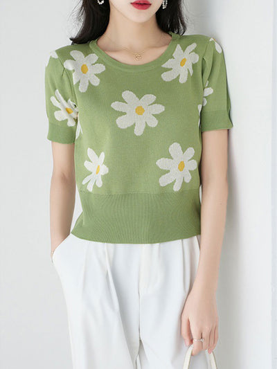 Peyton Elegant Stitched Jacquard Sweater