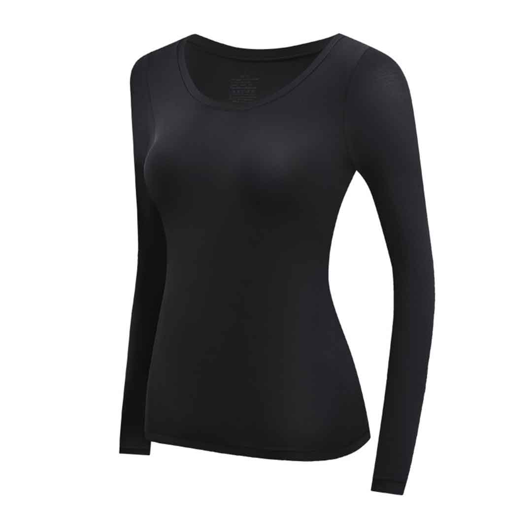 2pcs Women'S Crew Neck Ultra-Thin Underwear Set