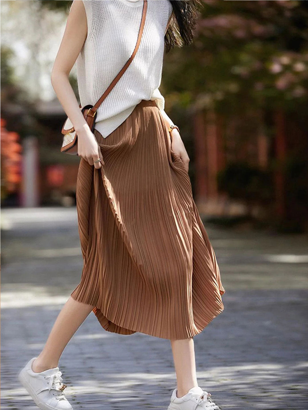 Taylor Daily Paneled Pleated Skirt