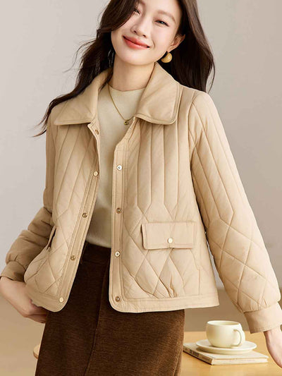 Madison Classic Lapel Diamond Winter Coat