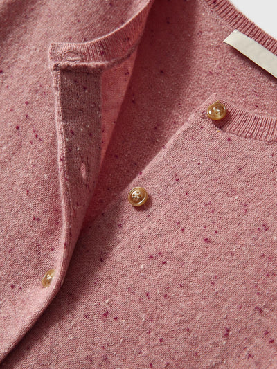 Grace Classic Crew Neck Solid Color Knitted Cardigan