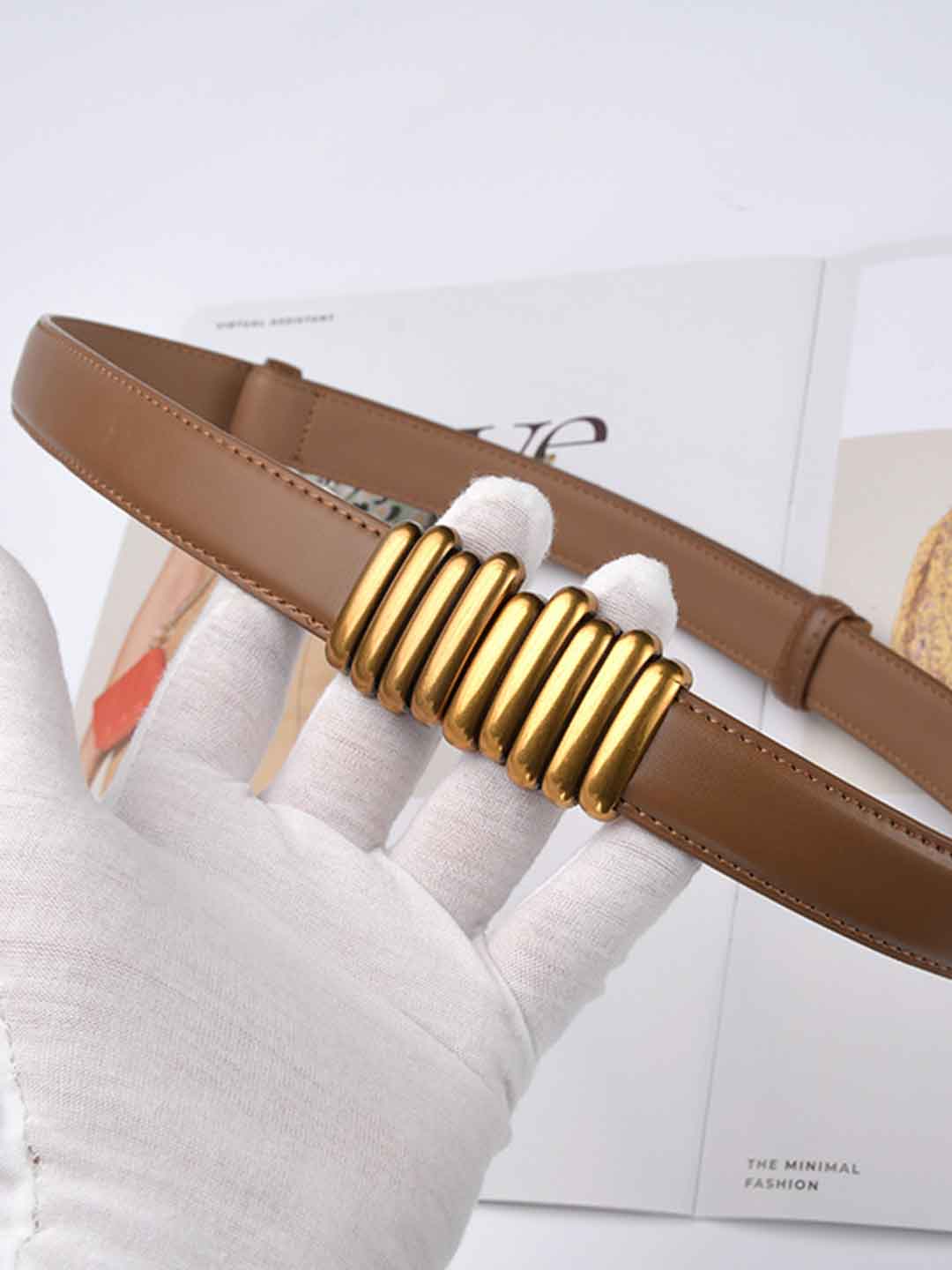 Vintage Adjustable Leather Belt