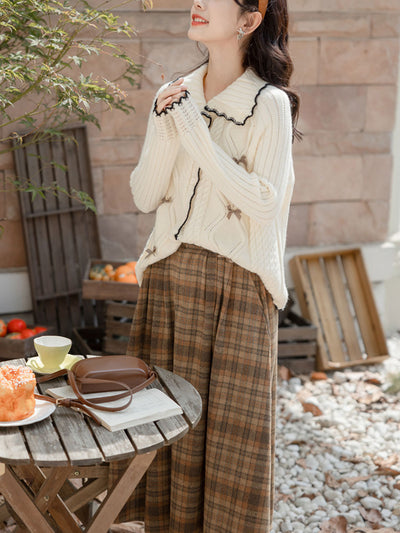 Olivia Classic Plaid Patchwork Skirt