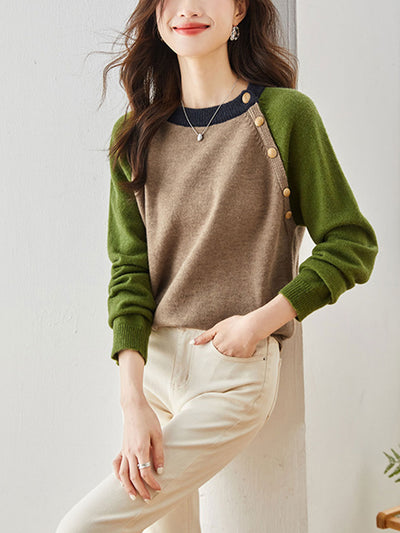 Ava Classic Crew Neck Knitted Sweater