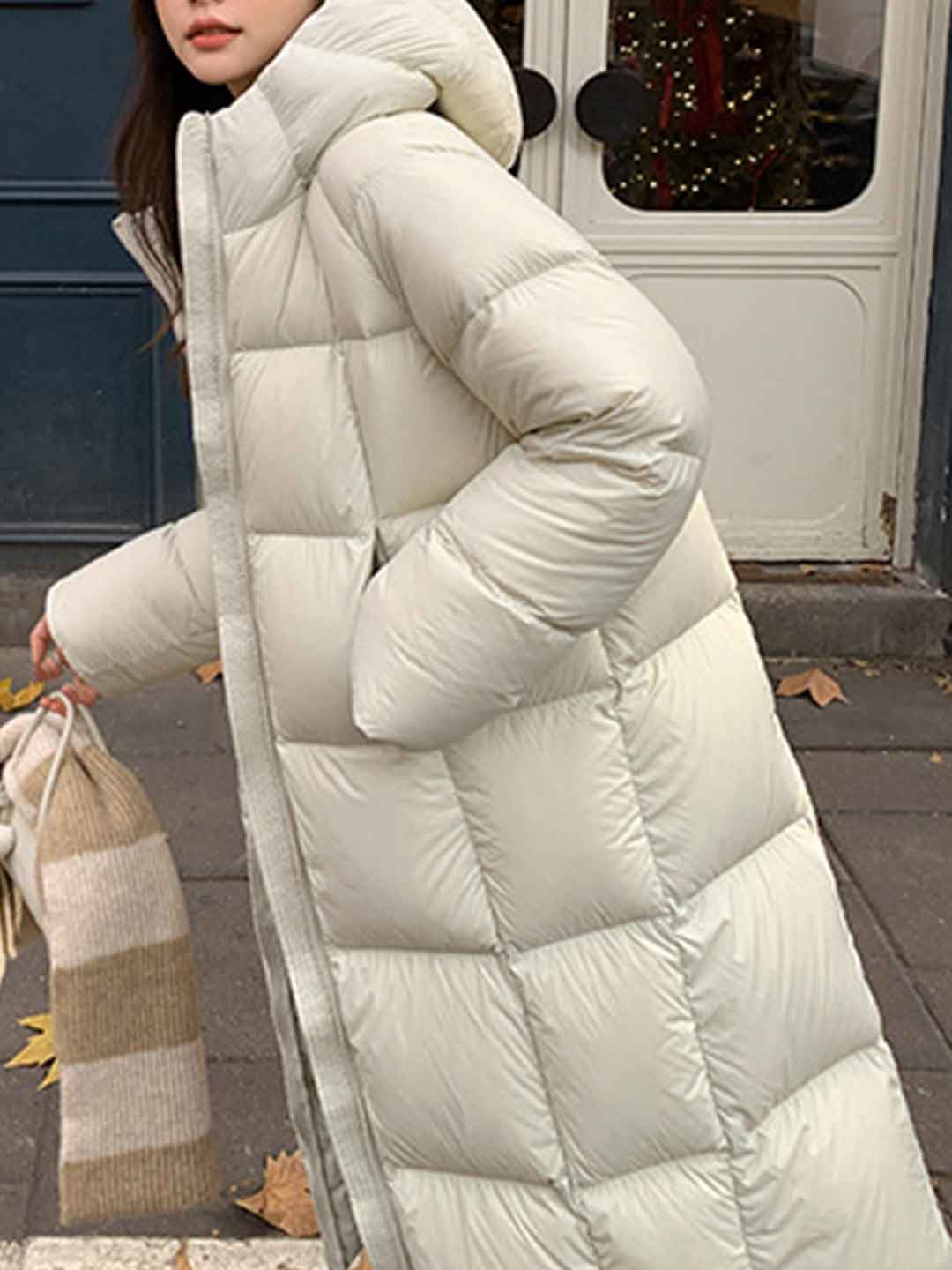 Ella Loose Winter Winter Hooded Coat