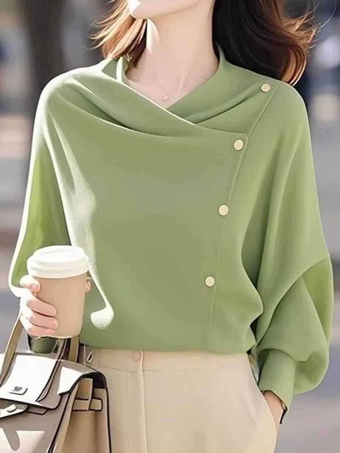 Brianna Loose Swing Solid Color Knitted Top