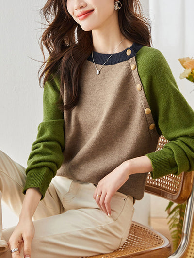 Ava Classic Crew Neck Knitted Sweater