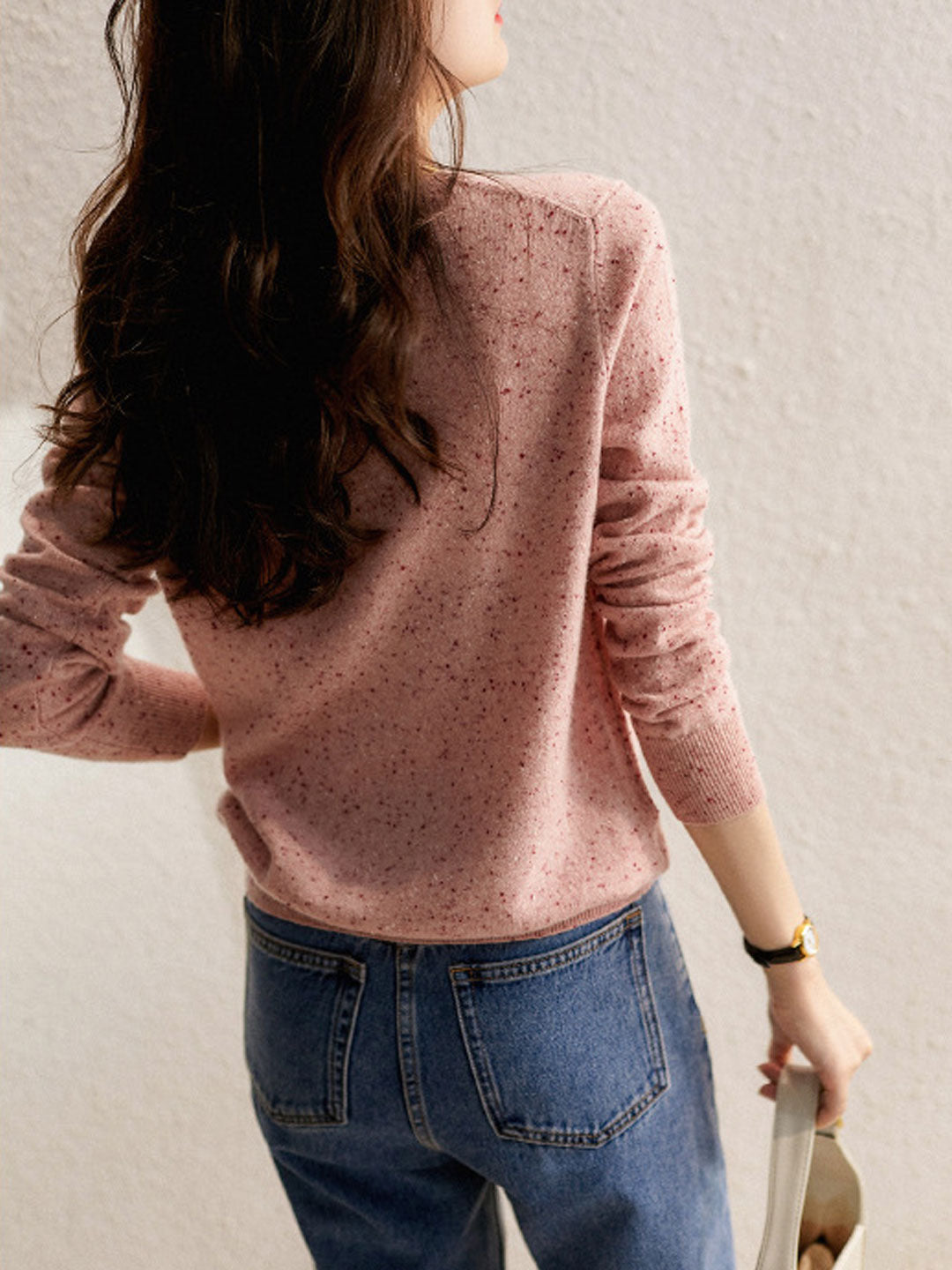 Olivia Casual  Crew Neck Knitted Cardigan