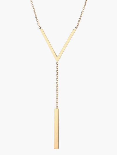 V Shape Pendant Necklace