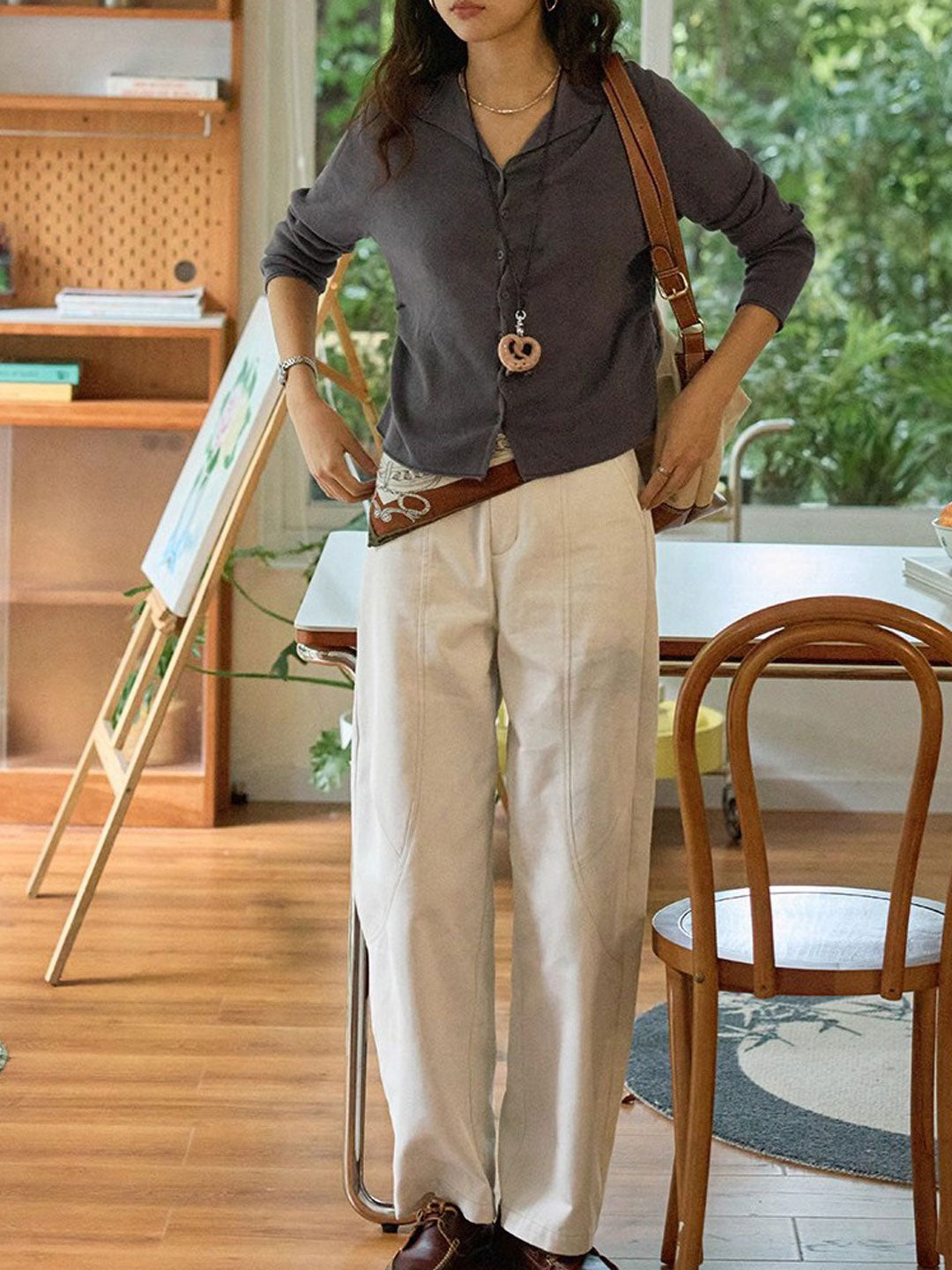 Mia Classic Lapel Knitted Cardigan