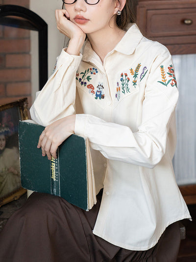 Faith Casual Polo Collar Embroidered Shirt