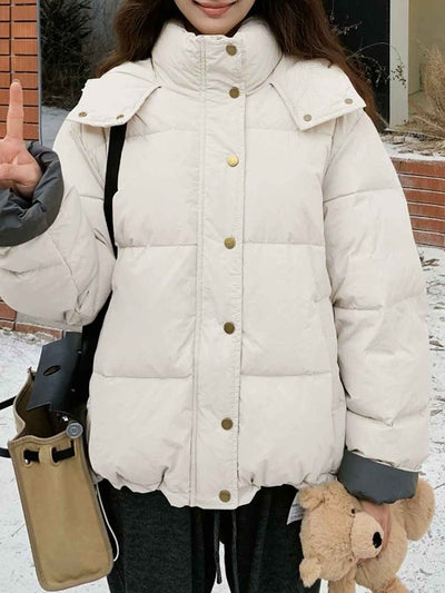 Mia Classic Solid Color Winter Coat