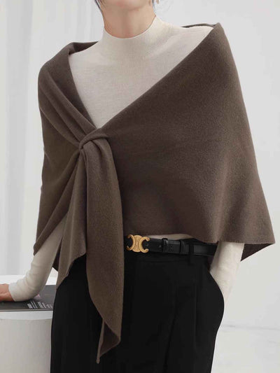 Zoey Classic Solid Color Knitted Shawl