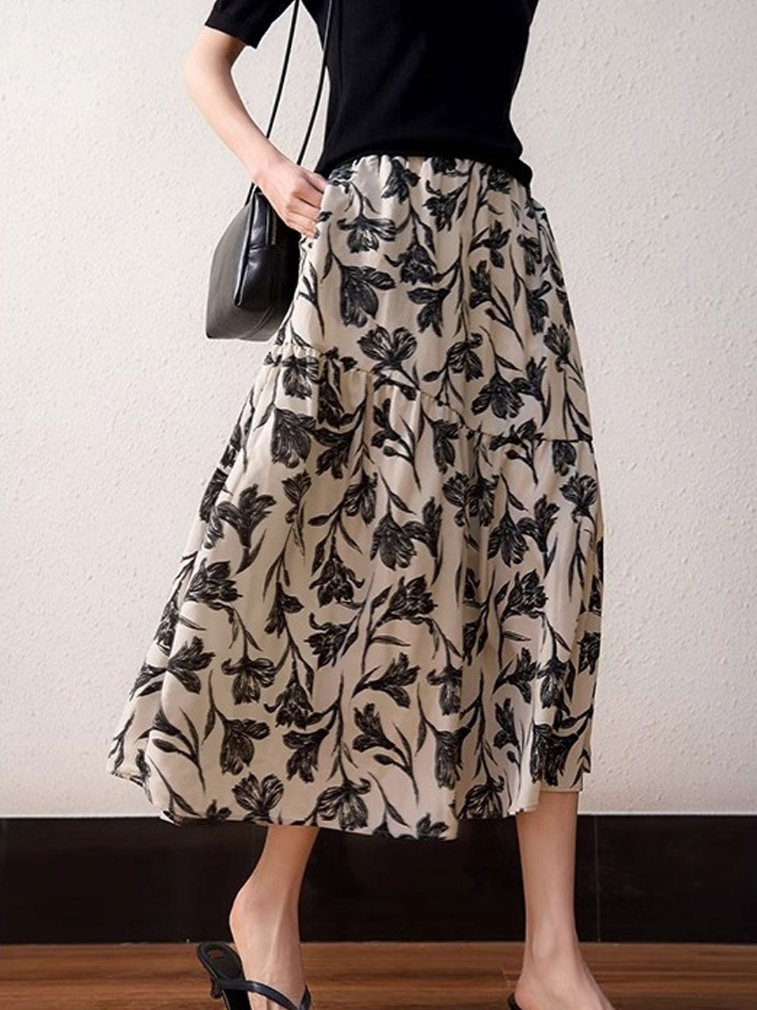 Ava Vacation A-line Floral Printed Skirt