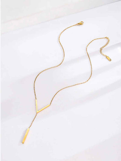 V Shape Pendant Necklace