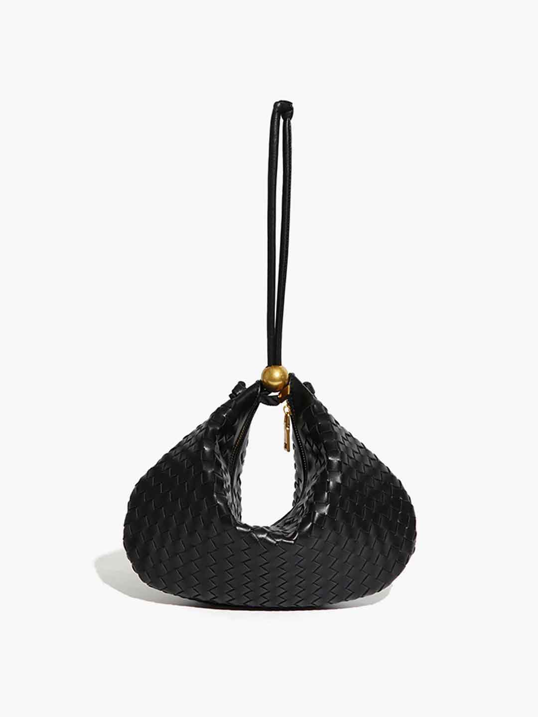 Woven Zipper Dumpling Bag