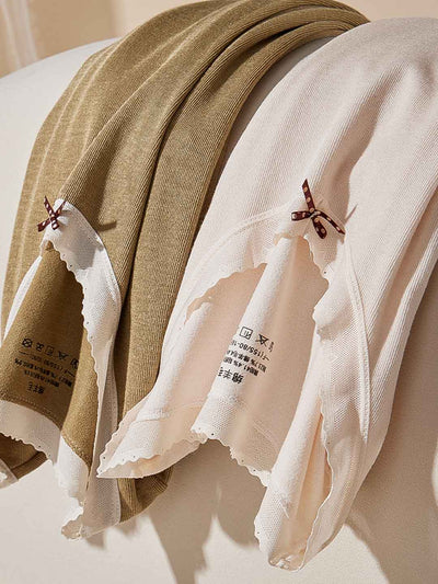 2pcs Women'S Warm Crew Neck Underwear Set