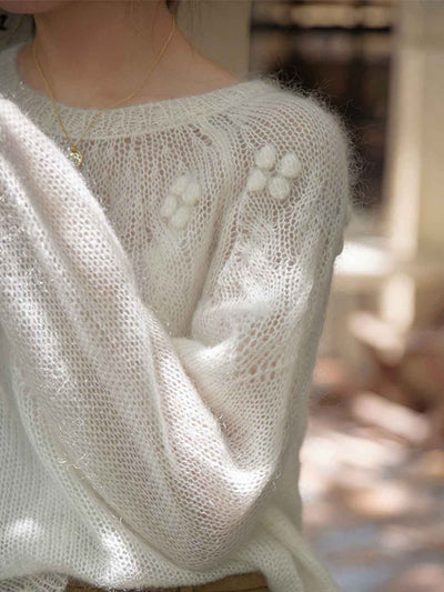 Alexis Loose Crew Neck Pullover Knitted Sweater