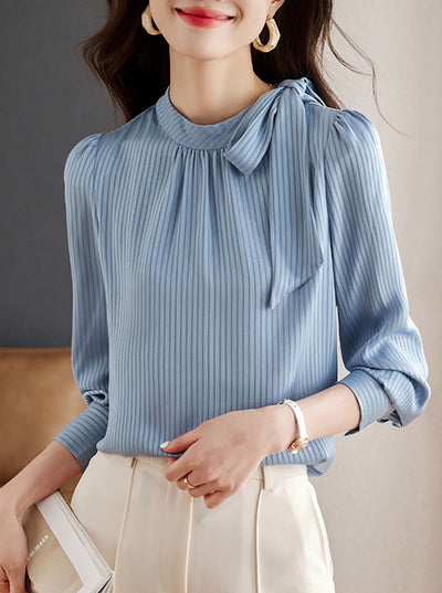 Emma Casual Bow Loose Shirt