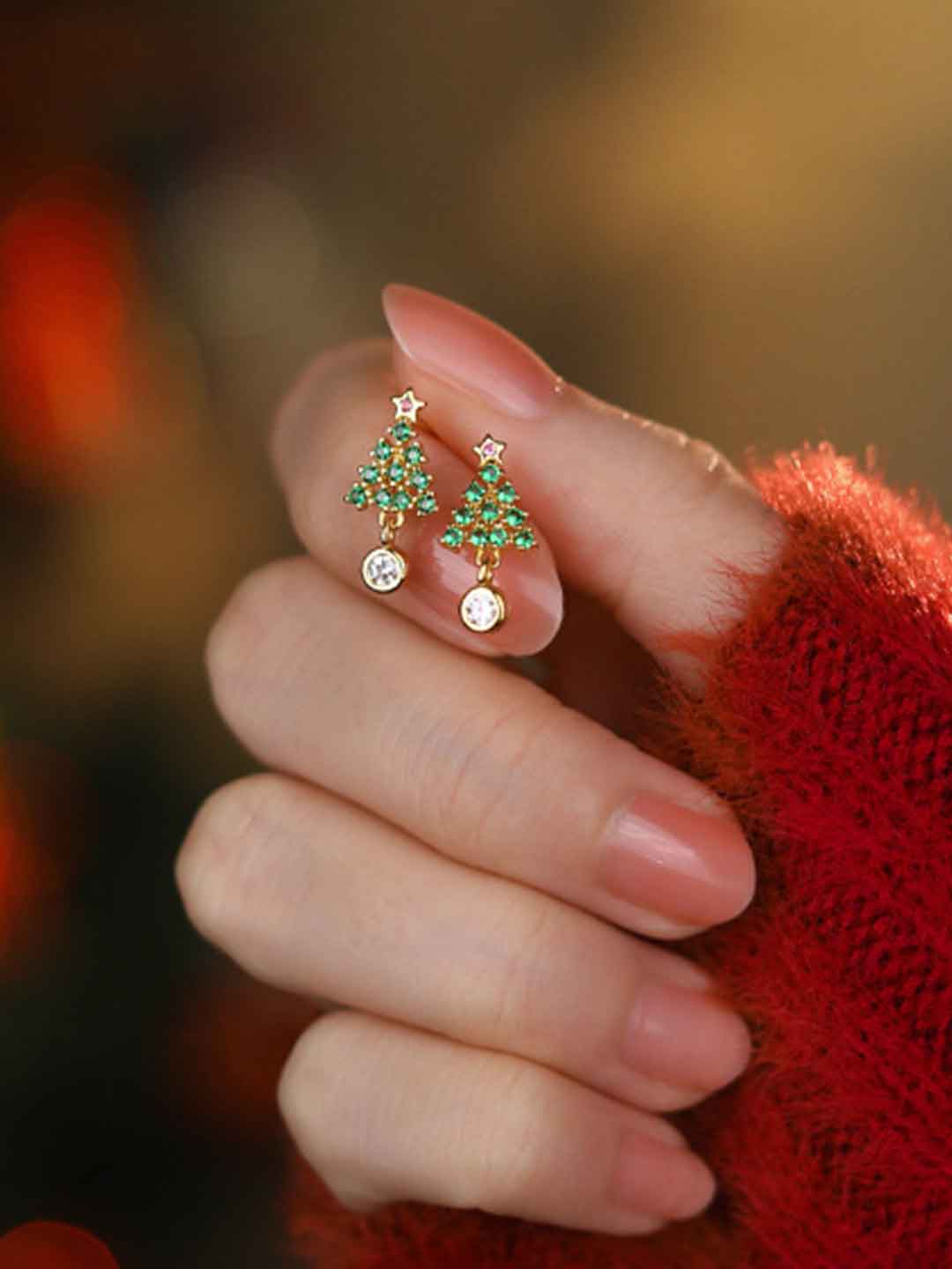 Christmas Tree Earrings