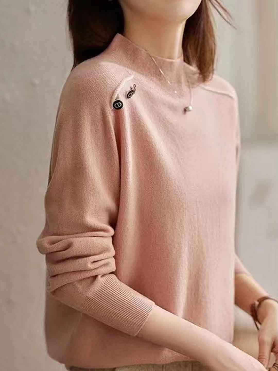 Madeline Casual Turtleneck Knitted Top