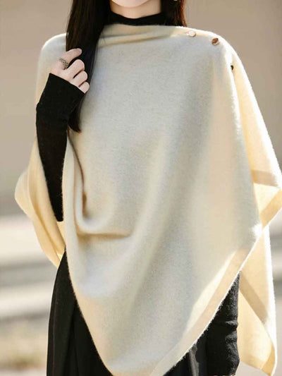 Sarah Daily Irregular Knitted Shawl Sweater Scarf