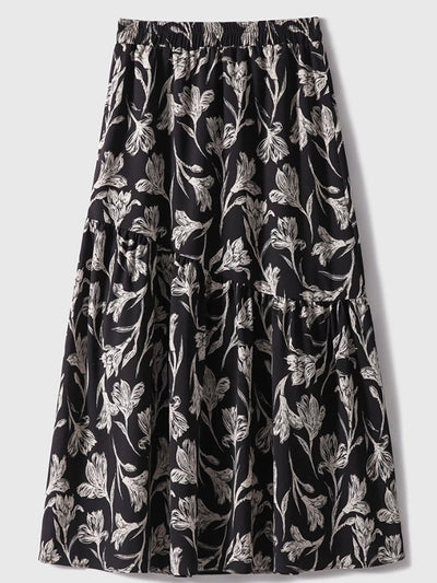 Ava Vacation A-line Floral Printed Skirt