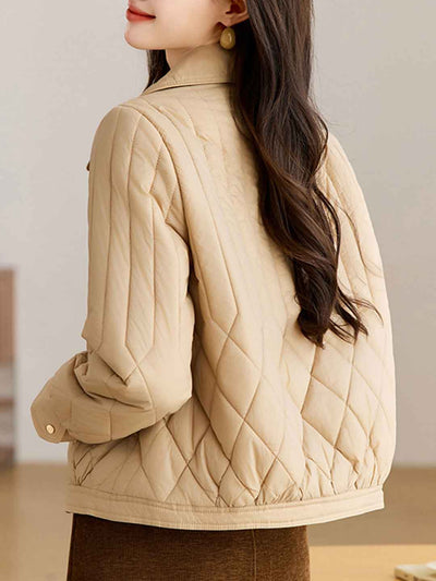 Madison Classic Lapel Diamond Winter Coat