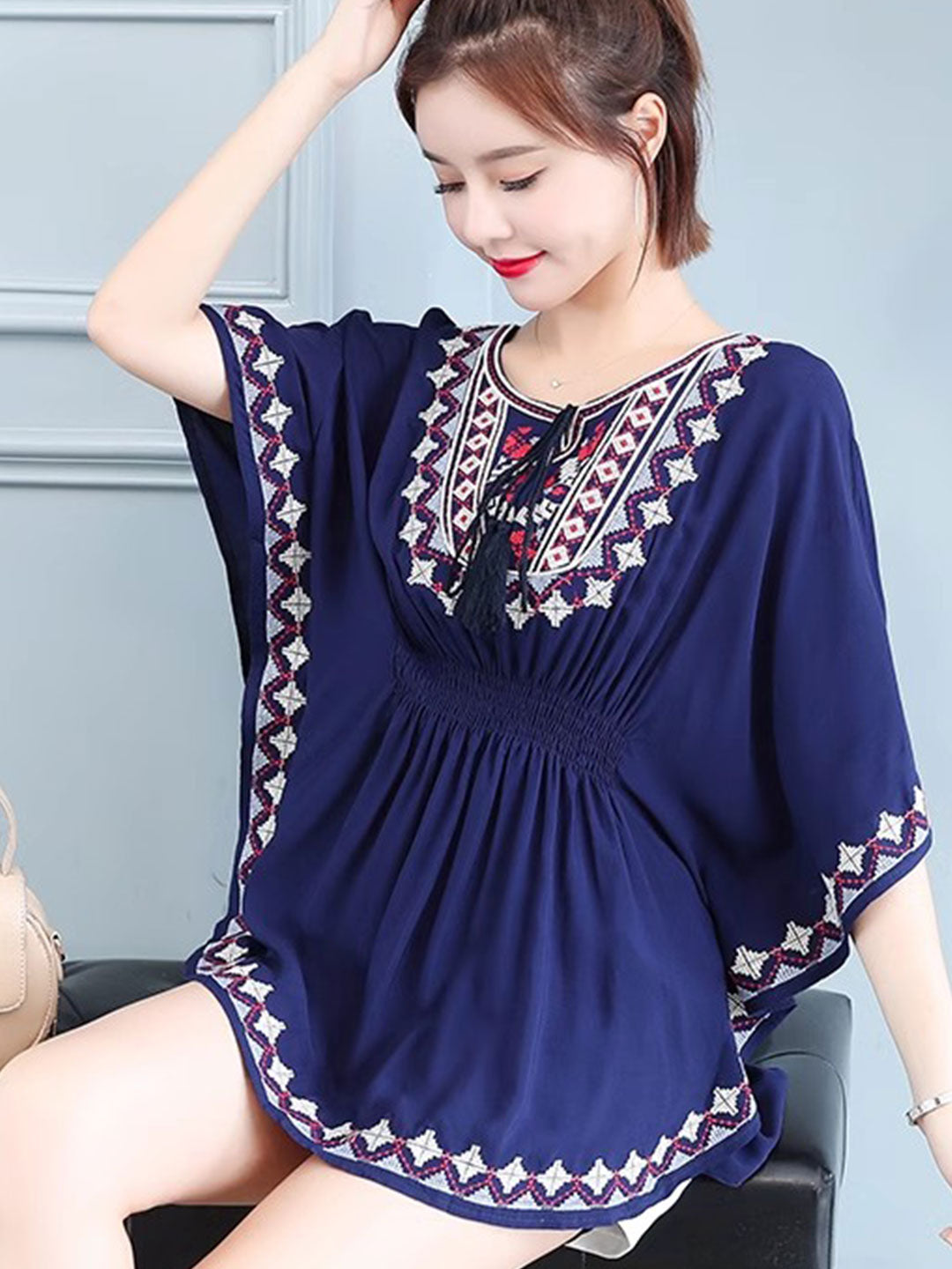 Claire Casual Loose Waist Chiffon Shirt