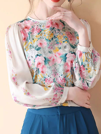 Faith Classic Printed Chiffon Shirt