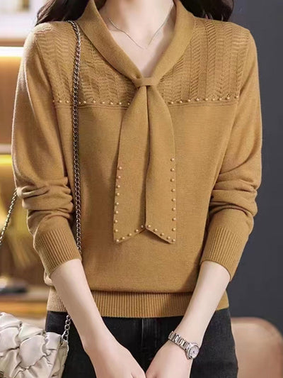 Madison Classic Bow Knitted Sweater