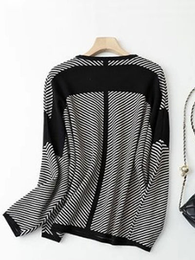Sarah Loose Striped Knitted Top