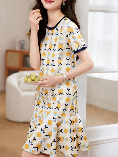 Jessica Elegant Floral Printed Dress