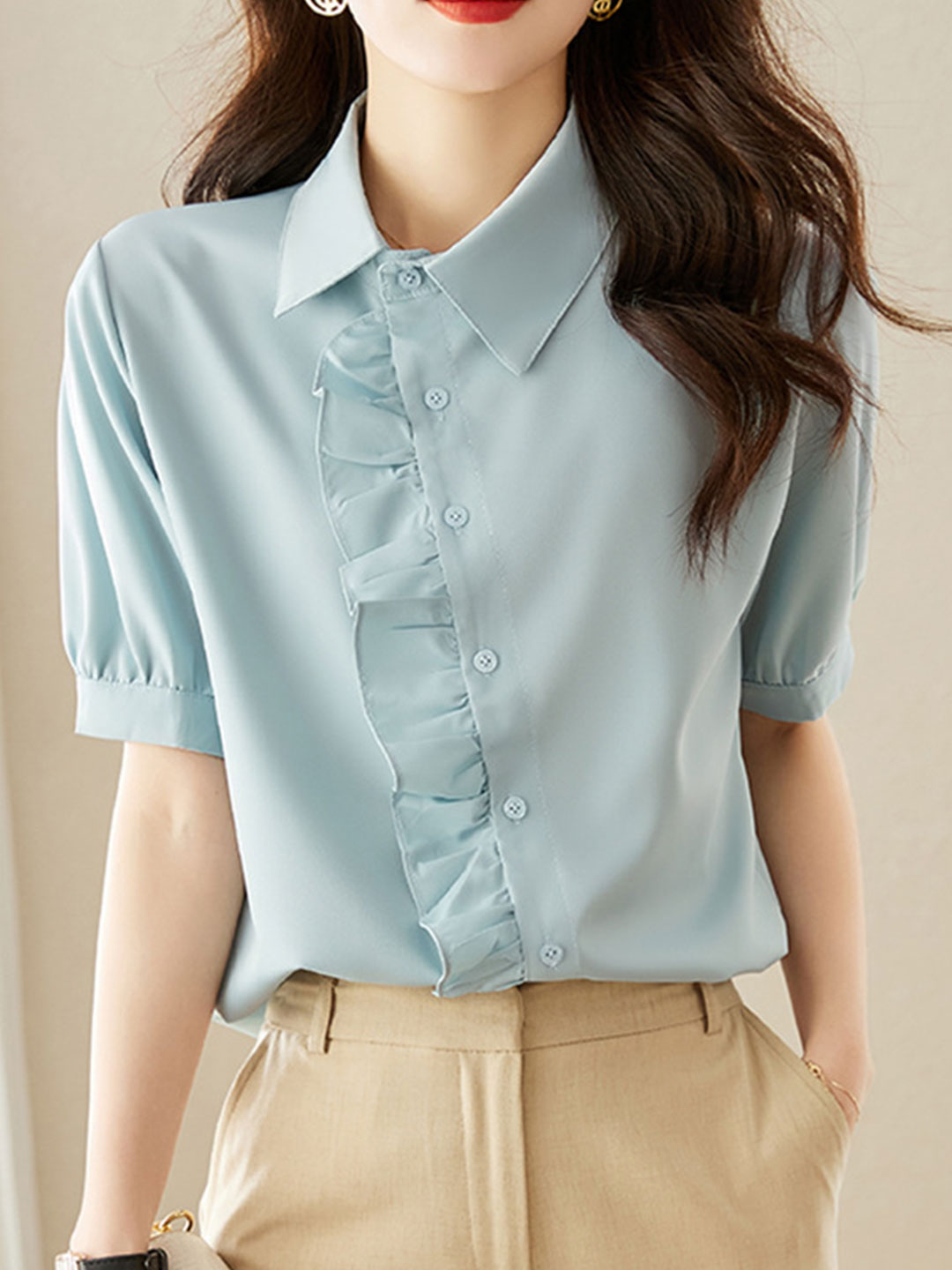 Bella Elegant Auricular Shirt Top