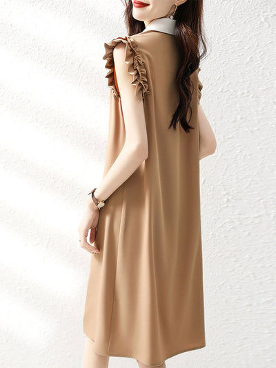 Isabella Elegant Ruffle Sleeve Loose Dress