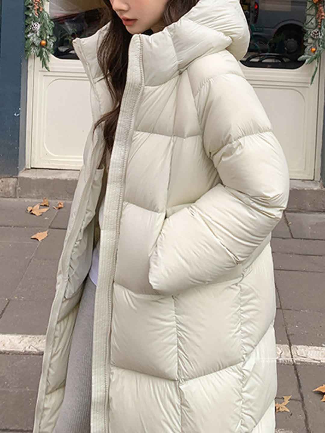 Ella Loose Winter Winter Hooded Coat