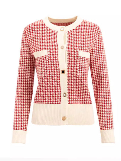 Sarah Retro Loose Knitted Cardigan