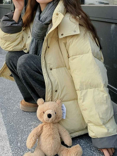 Mia Classic Solid Color Winter Coat