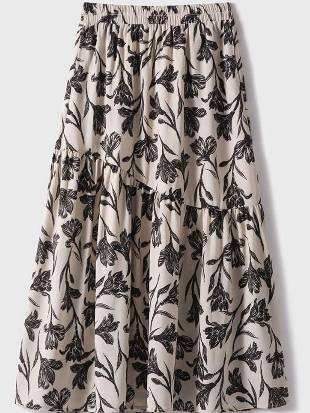 Ava Vacation A-line Floral Printed Skirt