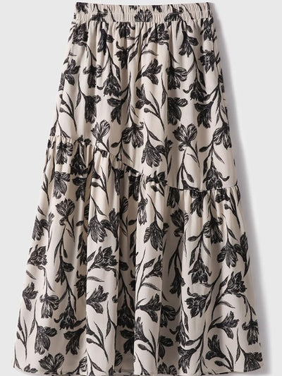 Ava Vacation A-line Floral Printed Skirt