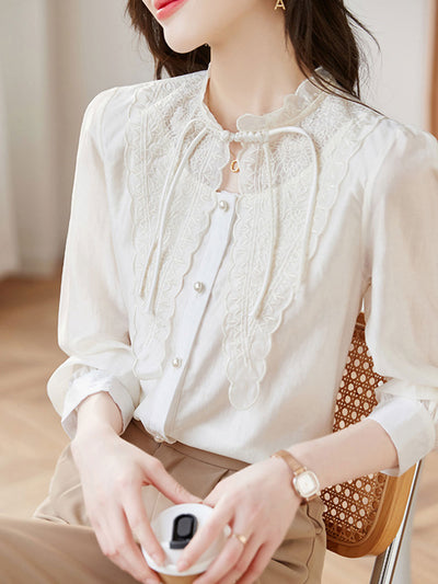 Emma Classic Embroidered Auricular Shirt