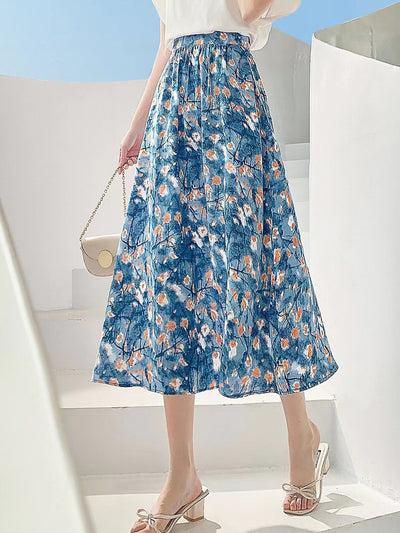 Genesis Elegant Floral Printed Skirt