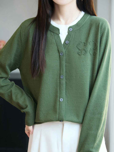 Sophie Casual Crew Neck Mock Two-Piece Pullover Knitted Top